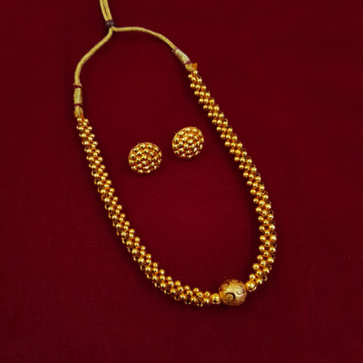 Swaroop Designer Alloy Gold-plated Gold Jewellery Set(Pack of 1)