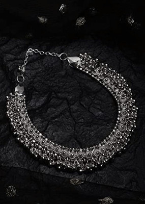 Anamya Collections Alloy Silver Jewellery Set(Pack of 1)