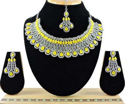 VATSALYA creation Alloy Gold-plated Yellow Jewellery Set(Pack of 1)