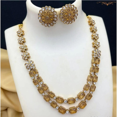 Shilpa Creation Brass Gold Jewellery Set(Pack of 1)