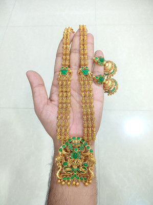 Shilpa Creation Brass Green Jewellery Set(Pack of 1)