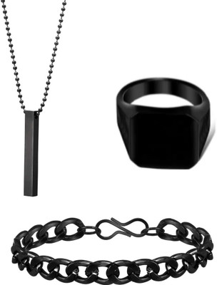 Bellina Alloy Black Jewellery Set(Pack of 1)