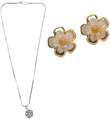 SKG Fashions Stone Silver, Gold Jewellery Set(Pack of 1)