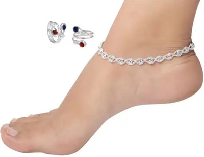 SONU SELECT Alloy Silver Multicolor Jewellery Set(Pack of 2)