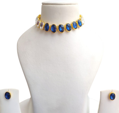 Buybox Metal Gold-plated Multicolor Jewellery Set(Pack of 1)