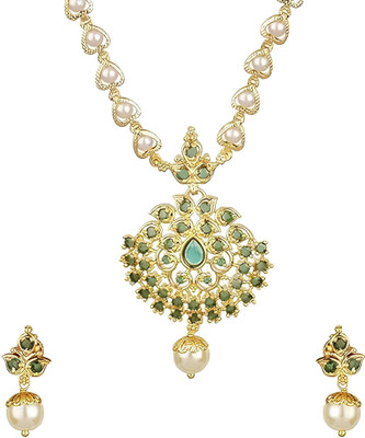 zxriz Brass Gold-plated Multicolor Jewellery Set(Pack of 1)