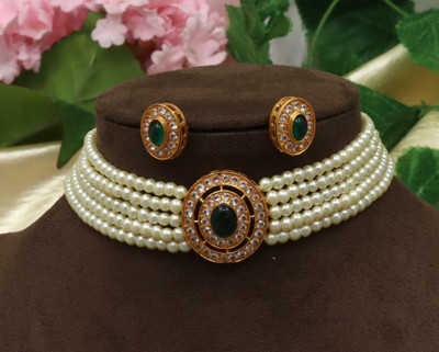 DC Alloy Green Jewellery Set(Pack of 1)