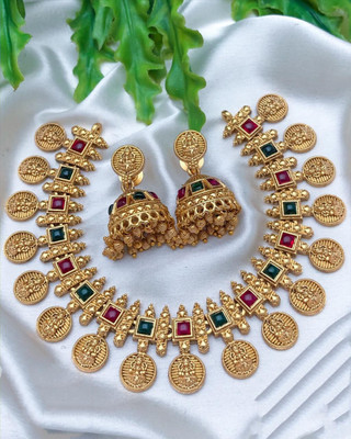 Layken Alloy Gold-plated Multicolor Jewellery Set(Pack of 2)
