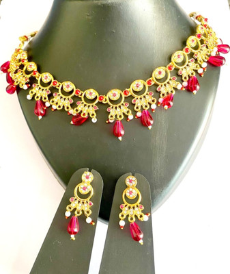 NIKYANKA Brass Gold-plated Gold Jewellery Set(Pack of 3)