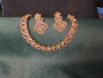 diamondcreation Metal Silver Multicolor, Gold Jewellery Set(Pack of 4)