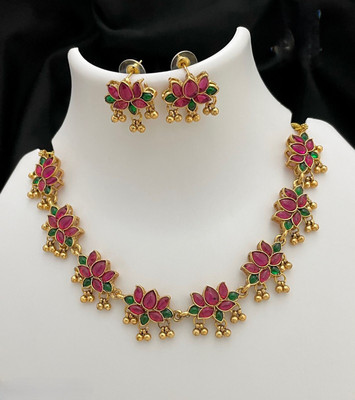 Radian Alloy Gold-plated Multicolor Jewellery Set(Pack of 1)