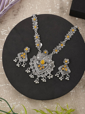 SRK Fashions Alloy Yellow Jewellery Set(Pack of 1)
