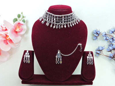 VATSALYA creation Alloy Silver Silver Jewellery Set(Pack of 1)