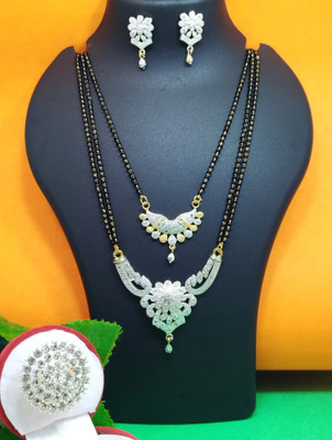 Divyanshi Collection Brass Silver Silver Jewellery Set(Pack of 3)