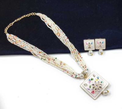 ZMS Alloy Gold-plated Multicolor Jewellery Set(Pack of 1)