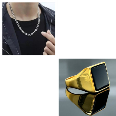 mattrachaya Alloy Gold-plated, Sterling Silver Black, Gold, Silver Jewellery Set(Pack of 1)