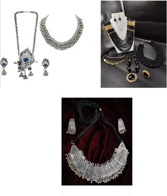 SPARKLIZA Alloy Multicolor Jewellery Set(Pack of 3)