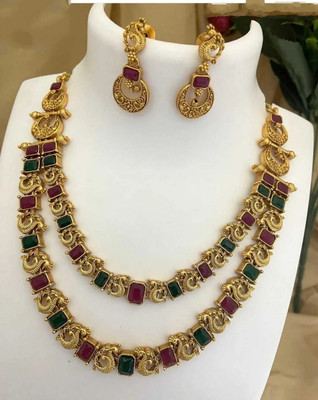 Shilpa Creation Alloy Gold-plated Gold Jewellery Set(Pack of 1)