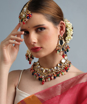 ANOUK Alloy Gold-plated Multicolor Jewellery Set(Pack of 3)