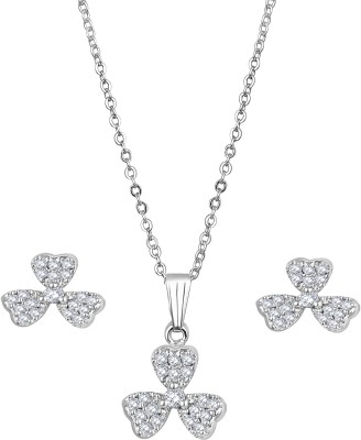 Anxvi Alloy Silver Jewellery Set(Pack of 1)