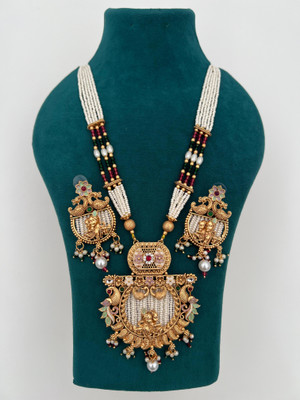 Malaset Copper Gold-plated Multicolor Jewellery Set(Pack of 1)