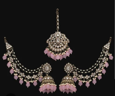 UWISH Alloy Pink Jewellery Set(Pack of 2)