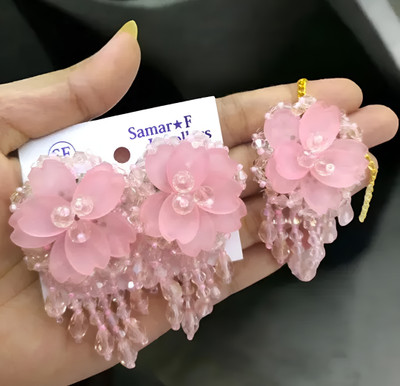 zainab Alloy Pink Jewellery Set(Pack of 1)