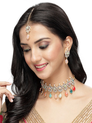 Sukkhi Alloy Gold-plated Multicolor Jewellery Set(Pack of 1)
