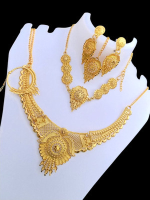 Shinecraft Brass, Alloy Brass, Gold-plated Gold Jewellery Set(Pack of 1)