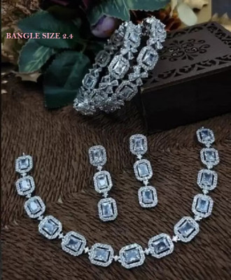 DENICRAAS Alloy Silver Silver Jewellery Set(Pack of 1)