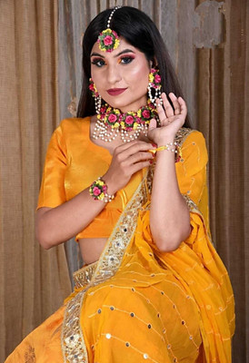 BALIKA VADHU Fabric Multicolor Jewellery Set(Pack of 1)
