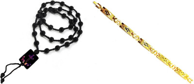 KINGSTYLEIMPEX Dori, Alloy Black, Gold Jewellery Set(Pack of 1)