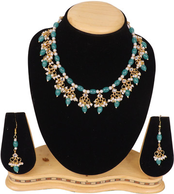 Swarajshop Alloy Gold-plated Gold Jewellery Set(Pack of 3)