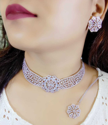 DENICRAAS Alloy Silver Jewellery Set(Pack of 3)