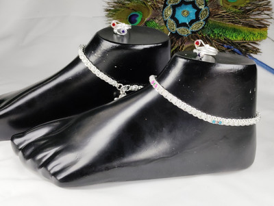 BHAWANA COLLECTION Alloy Silver Silver Jewellery Set(Pack of 2)