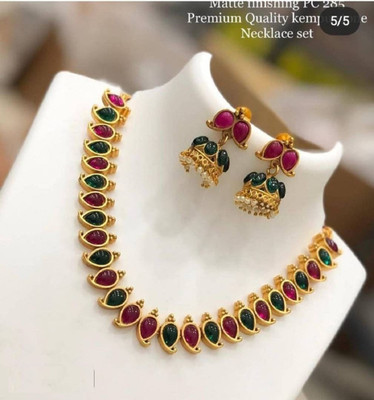 RIENTA JWL Alloy Gold-plated Multicolor Jewellery Set(Pack of 2)