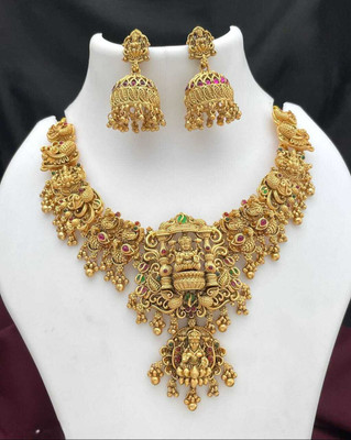 RIENTA JWL Alloy Gold-plated Gold Jewellery Set(Pack of 1)