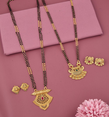 Makezak Copper Gold-plated Gold Jewellery Set(Pack of 1)