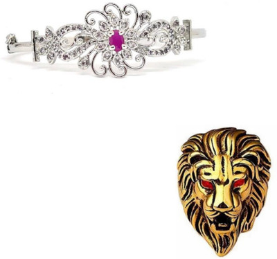 mattrachaya Brass, Stainless Steel Sterling Silver, Gold-plated Silver, Gold Jewellery Set(Pack of 2)