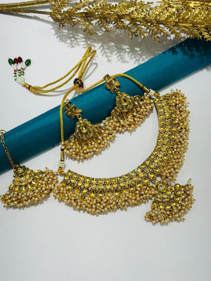 assessoriesmall Copper Gold-plated Gold Jewellery Set(Pack of 1)