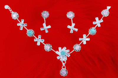 hevenq Alloy White Jewellery Set(Pack of 1)