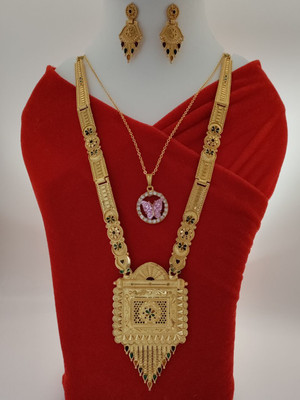 RAACZION Alloy Gold-plated Multicolor Jewellery Set(Pack of 4)
