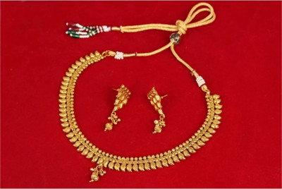 AARIYA Copper Gold-plated Gold Jewellery Set(Pack of 1)