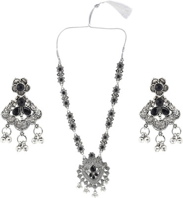SRK Fashions Alloy Black Jewellery Set(Pack of 1)