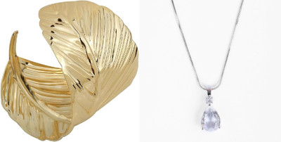 Gauri Fashions Alloy Gold, Silver Jewellery Set(Pack of 2)