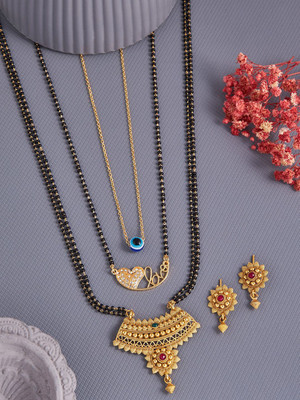 ANOUK Brass Gold-plated Multicolor Jewellery Set(Pack of 1)