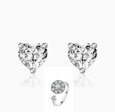 MAATRCHAAYA Sterling Silver, Alloy, Stainless Steel Sterling Silver, Silver Silver Jewellery Set(Pack of 2)