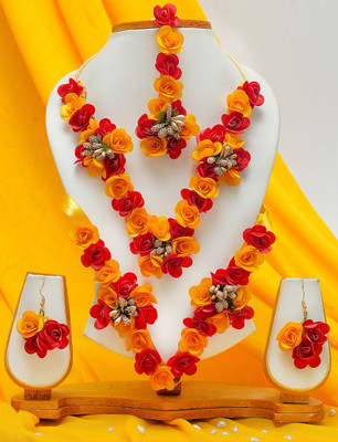 Shiv Fabric Multicolor Jewellery Set(Pack of 1)