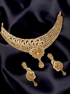 JEWELS GURU Alloy Gold-plated Multicolor Jewellery Set(Pack of 1)