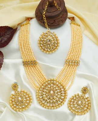 BHARGAV ART Alloy White Jewellery Set(Pack of 1)